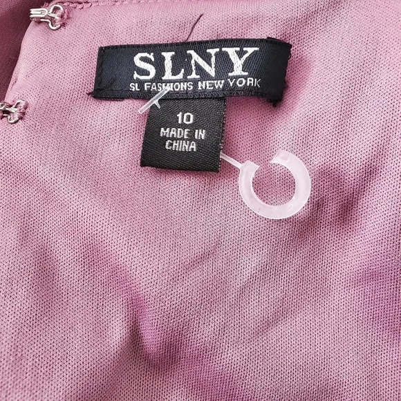 Slny Purple Ruffle Sequin Dress - Picture 5 of 7